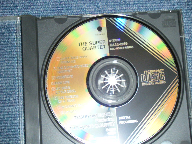 画像: 本多俊之 TOSHIYUKI HONDA Featuring スーパー・カルテット THE SUPER QUARTET / 1986  JAPAN ORIGINAL Used CD 
