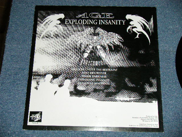 画像: AGE - EXPLODING INSANITY ( Ex+/MINT-) /  1999 JAPAN ORIGINAL Used 45rpm 12" EP 