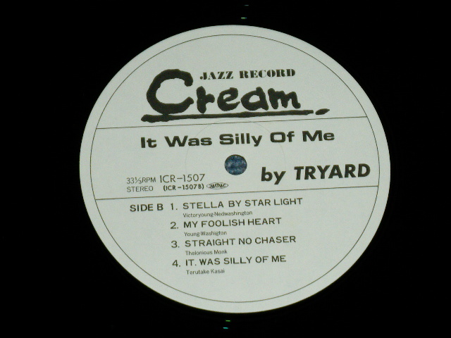 画像: TRYARD (仙台 出身のアーティスト) - IT WAS BILLY OF ME   ( MINT-/MINT )  / 1985  JAPAN ORIGINAL  Used LP 