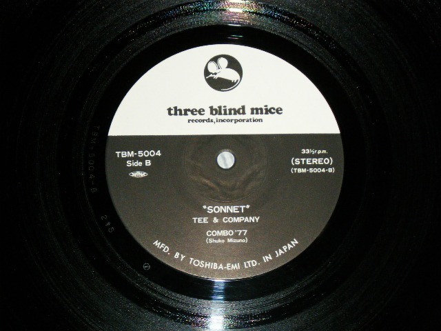 画像: ティー＆カンパニー TEE & COMPANY - ソネット SONET ( Ex++/MINT- )  / 1978 (1977 Recordings ) JAPAN ORIGINAL Used LP With OBI 