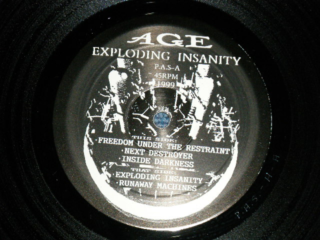 画像: AGE - EXPLODING INSANITY ( Ex+/MINT-) /  1999 JAPAN ORIGINAL Used 45rpm 12" EP 