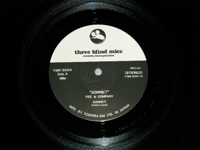 画像: ティー＆カンパニー TEE & COMPANY - ソネット SONET ( Ex++/MINT- )  / 1978 (1977 Recordings ) JAPAN ORIGINAL Used LP With OBI 