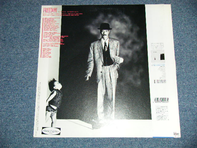 画像: ジョニー吉永 -JOHNNY YOSHINAGA  - フリーダムFREEDOM  ( MINT-/MINT )  / 1987  JAPAN ORIGINAL "PROMO"  Used LP with OBI