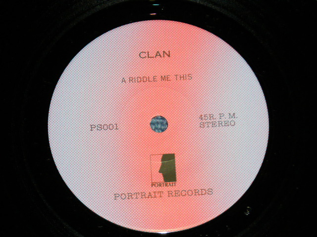 画像: CLAN (ex : ZELDA ゼルダ) - A RIDDLE ME THIS (MINT-/MINT)  / 1980's  JAPAN ORIGINAL "INDIES" Used  7" 45 Single 