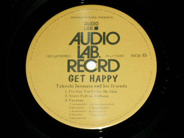 画像: 猪俣猛 & ヒズ・フレンド TAKESHI INOMATA  & HIS FRIENDS  - ゲット・ハッピー GET HAPPY  ( MINT/MINT) / 1975 JAPAN ORIGINAL Used LP With OBI 