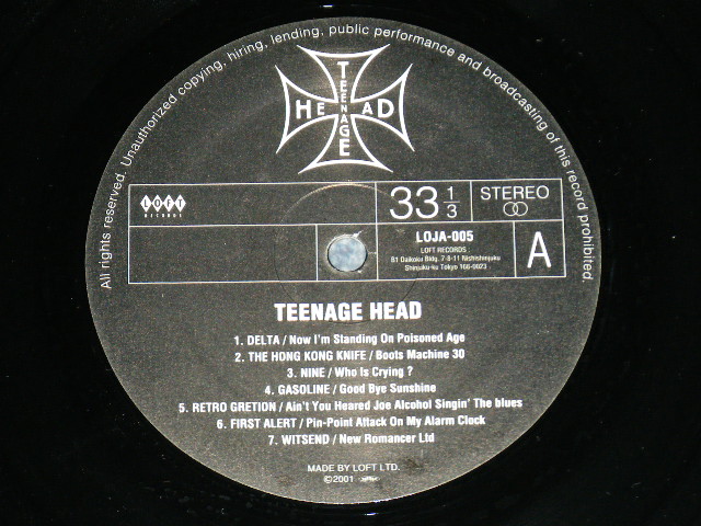 画像: v.a.Omnibus  - TEENAGE HEAD : TAKACHO LONDON and EDDIE LEGEND Produce ( Ex+++/Ex+++ )   / 2001 JAPAN ORIGINAL Used LP 