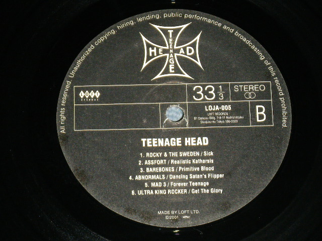 画像: v.a.Omnibus  - TEENAGE HEAD : TAKACHO LONDON and EDDIE LEGEND Produce ( Ex+++/Ex+++ )   / 2001 JAPAN ORIGINAL Used LP 