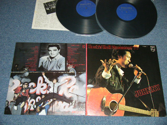 画像1: ジョニー大倉 JOHNNY OHKURA -  ロックン・ロール・ドキュメント　’７７ ROCK 'N' ROLL DOCUMENT '77( Ex+++/MINT- )  / 1977 JAPAN ORIGINAL Used 2-LP's 