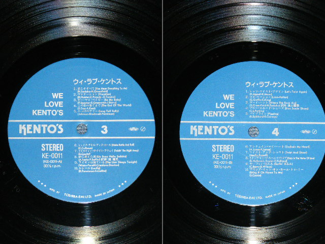 画像: KENTOS KENTO'S ( HOUSE BANDS ) - WE LOVE KENTO'S : KENTO'S 10th ANNIVERSARY LIVE RECORDING PARTY ( Ex+++/MINT)   / 1986 Recordings  JAPAN ORIGINAL Used 2-LP's 