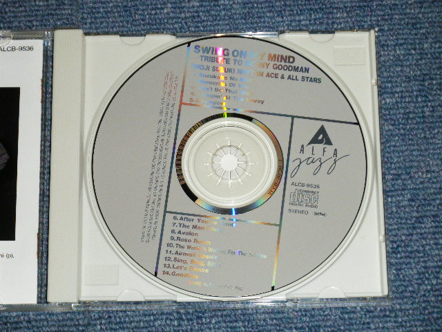 画像: 鈴木　章治とリズム・エース & オール・スターズ  SHOJI SUZUKI   HIS RHYTHM ACES & ALL STARS -  ベニー・グッドマンに捧ぐ〜わが心のスイング〜鈴懸の径 SWING ON MY MIND ~ TRIBUTE TO BENNY GOODMAN  ~ SUZUKAKE NO MICI (MINT-/MINT )   / 1988 JAPAN ORIGINAL 2nd Press "NO CREDIT PRICE Mark" Used CD 