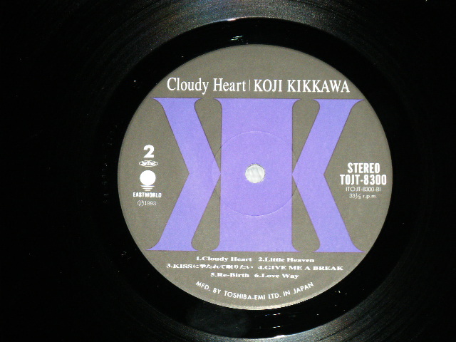 画像: KOJI KIKKAWA 吉川晃司 - クラウディ・ハート CLOUDY HEART ( MINT- /MINT)  / 1993 JAPAN ORIGINAL Used LP wth OBI 