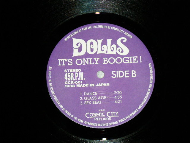 画像: DOLLS - IT'S ONLY BOOGIE : With POSTER   ( MINT-/MINT)  / 1988 JAPAN ORIGINAL Used 6Tracks Mini Album LP 