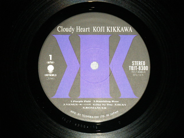 画像: KOJI KIKKAWA 吉川晃司 - クラウディ・ハート CLOUDY HEART ( MINT- /MINT)  / 1993 JAPAN ORIGINAL Used LP wth OBI 