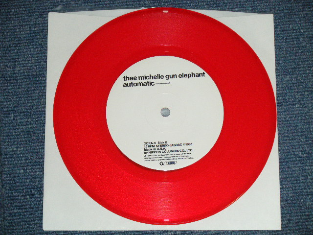 画像: ミッシェル・ガン・エレファントTMGE THEE MICHELLE GUN ELEPHANT - CANDY HOUSE   (MINT/MINT) /1996 JAPAN ORIGINAL "RED WAX Vinyl"  Used 7" SINGLE  