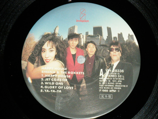 画像: シーナ＆ザ・ロケット  ロケッツ　SHEENA & THE ROKKETS - HAPPY HOUSE ( MINT-/MINT)   / 1988 JAPAN ORIGINAL "PROMO" Used LP 