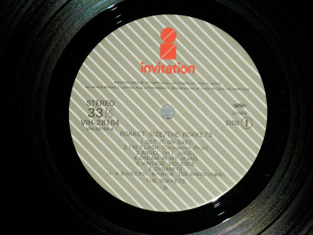 画像: シーナ＆ザ・ロケット  ロケッツ　SHEENA & THE ROKKETS - ロケット・サイズ ROKKET SIZE ( Ex+++/MINT- )   / 1984 JAPAN ORIGINAL  Used LP with OBI 