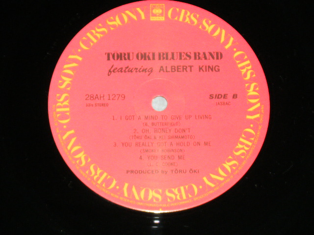 画像: 大木トオル　ブルース・バンド TORU OKI BLUES BAND  - フーチャリング・アルバート・キング Featuring ALBERT KING  ( Ex+++/MINT )  / 1981  JAPAN ORIGINAL  Used LP With OBI