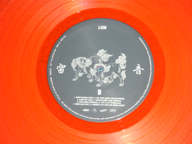 画像: va Omnibus (STOMPEDE,STROBO,GERONIMO + ) - 雷音 LION ( MINT-/MINT)   / 1998 JAPAN ORIGINAL "from INDIES" "RED WAX Vinyl"  Used LP 