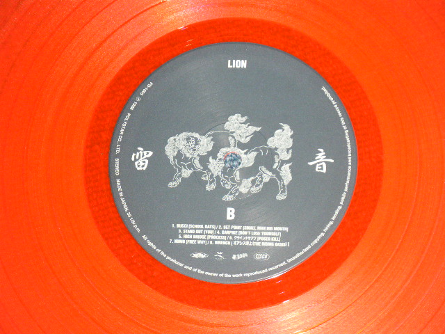 画像: va Omnibus (STOMPEDE,STROBO,GERONIMO + ) - 雷音 LION ( MINT-/MINT)   / 1998 JAPAN ORIGINAL "from INDIES" "RED WAX Vinyl"  Used LP 