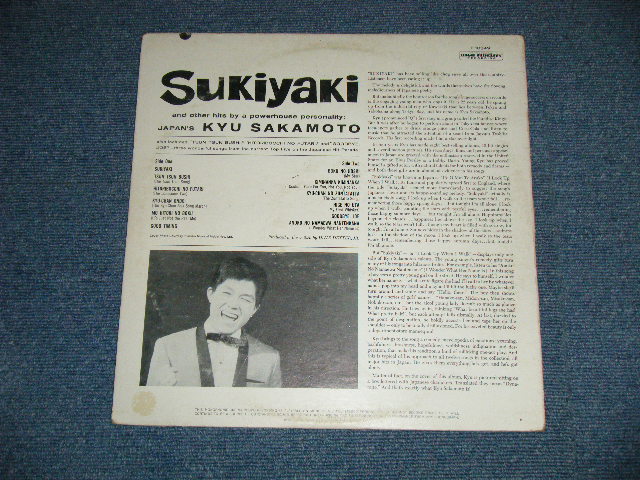 画像: 坂本　九　SAKAMOTO KYU - 坂本　九の唄う　日本のヒット曲集 SUKIYAKI  AND OTHER JAPANESE HITS...with Orchestra  : UE O MUITE ARUKOU ( Ex+/Ex ) 　/ 1962 US AMERICA  ORIGINAL "MONO" Used  LP