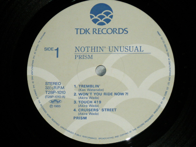 画像: PRISOM プリズム -  NOTHIN' UNUSUAL  ( Ex++/MINT ) /1985 JAPAN ORIGINAL Used  LP 