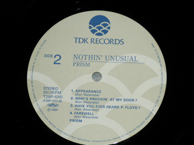 画像: PRISOM プリズム -  NOTHIN' UNUSUAL  ( Ex++/MINT ) /1985 JAPAN ORIGINAL Used  LP 
