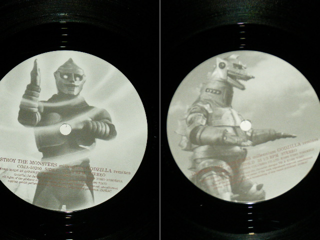 画像: V.A. OMNIBUS - DESTRY THE MONSTERS millennium GODZILLA remixes ( Ex++/MINT- )  / 1999 JAPAN ORIGINAL Used 2 -LP's 