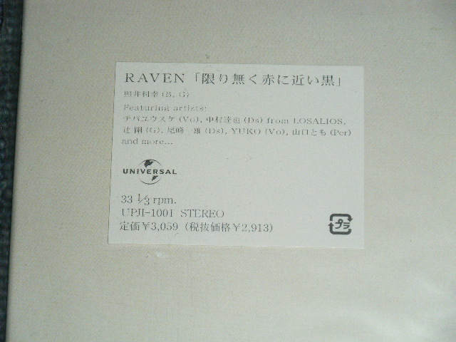 RAVEN （チバユウスケ YUUSUKE CHIBA of ミッシェル・ガン