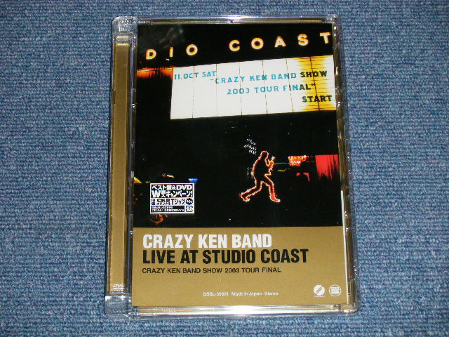 画像1: クレイジー・ケン・バンド CRAZY KEN BAND - LIVE AT STUDIO COAST(SEALED)  / 2004 JAPAN ORIGINAL "BRAND NEW SEA;ED" DVD