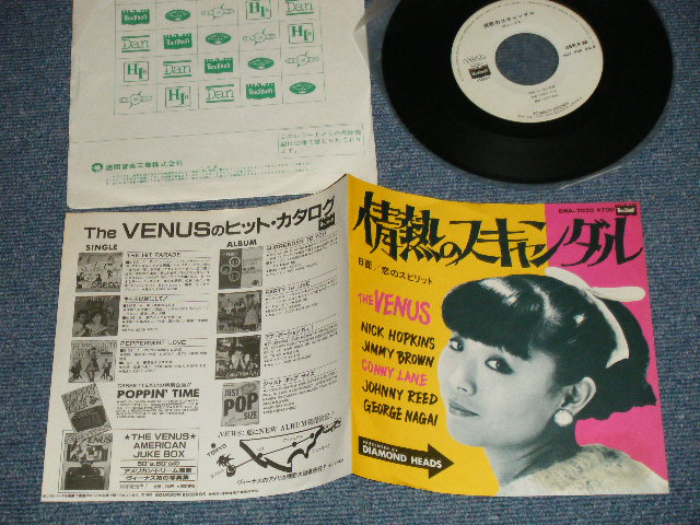 画像1: VENUS ヴィーナス　- 情熱のスキャンダル：恋のスピリット(Ex+++/MINT-)  / 1982 JAPAN ORIGINAL "WHITE LABEL PROMO" Used  7"Single