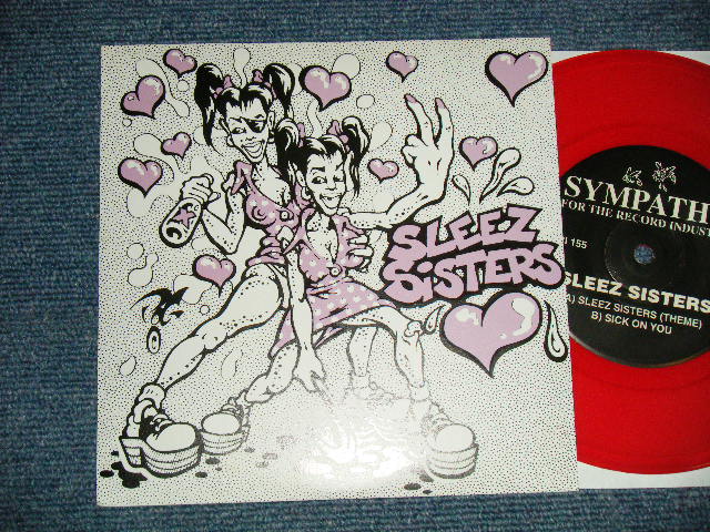 画像1: SLEEZE SISTERS A) SLEEZE SISTERS(THEME)  B) SICK ON YOU  (MINT-/MINT-)  /  JAPAN ORIGINAL "RED WAX Vinyl" Used 7" Single  