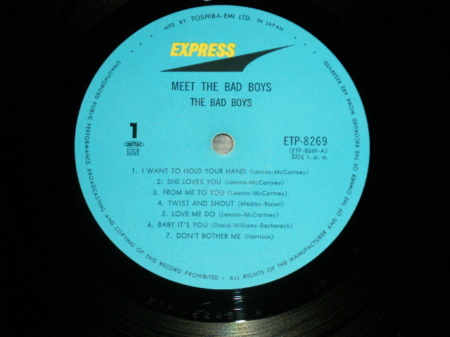 画像: ザ・バッド・ボーイズ THE BAD BOYS - MEET THE BAD BOYS (Ex+/MINT- EDGE SPLIT ) / 1973 JAPAN ORIGINAL Used LP 