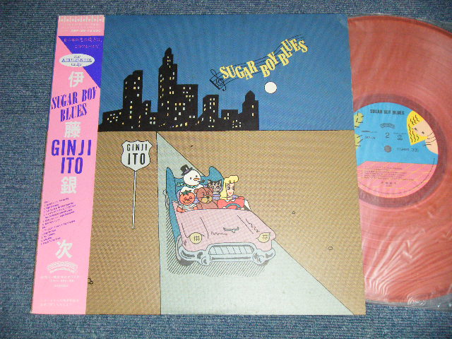 画像1: 伊藤銀次  GINJI ITO - SUGAR BABY BLUES (Ex++/MINT-)  / 1984 Japan ORIGINAL "PINK WAX Vinyl" Used LP with Obi  オビ付