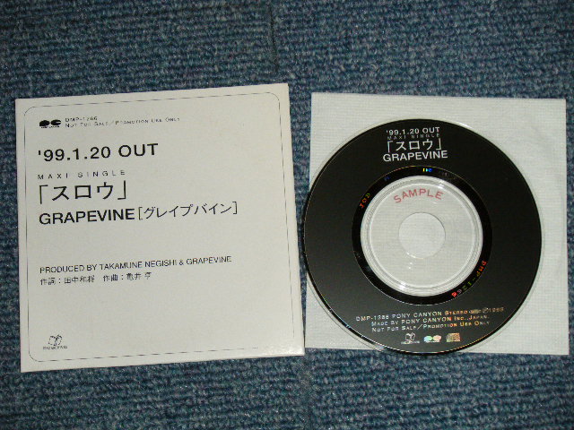 画像1: GRAPEVINE グレイプバイン - スロウ (MINT-/MINT) / 1999  JAPAN ORIGINAL "PROMO ONLY" Used CD Single 