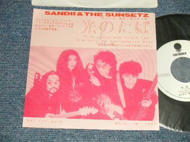 画像1: サンディー＆サンセッツ　SANDII & THE SUNSETZ - A) 光のたば Hikari No Taba  B) Calling You (Jamaica Mix)  (Ex++/MINT-  SWOFC) / 1987 JAPAN ORIGINAL "PROMO ONLY" Used 7" シングル