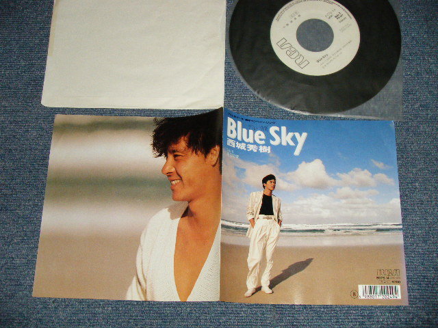 画像1: 西城秀樹  HIDEKI SAIJYO  - A) BLUE SKY  B) 海辺の家 (Ex+++/MINT- Looks:Ex++) / 1988 JAPAN ORIGINAL "WHITE LABEL PROMO" Used 7" Single 