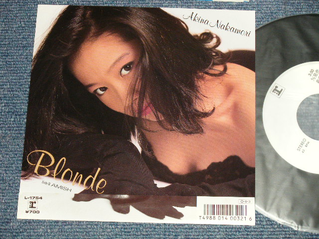 画像1: 中森 明菜 AKINA NAKAMORI - A) BLONDE  B) 清教徒 (MINT-/MINT) / 1987 JAPAN ORIGINAL "WHITE LABEL PROMO" Used 7" 45 Single 