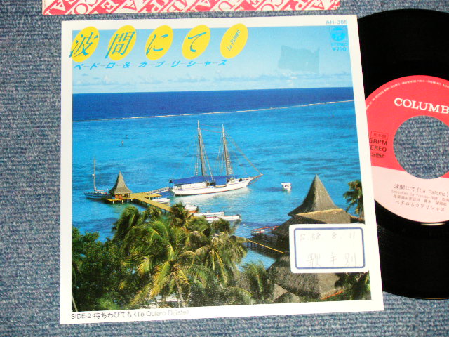 画像1: ペドロ＆カプリシャス PEDRO & CPRISIOUS - A) 波間にて LA PALOMA  B) 待ちわびても TE QUIERO DIJISTE  (Ex++/MINT- STOFC) / 1983 JAPAN original "PROMO" Used 7" Single  シングル