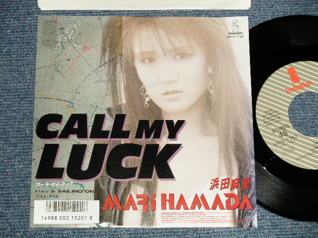 画像1:  浜田麻里 MARI HAMADA  - A) CALL MY LUCK  B) SAILING ON (Ex+/MINT-, Ex++ SEAL REMOVED) / 1988 JAPAN ORIGINAL "PROMO" Used 7" Single 