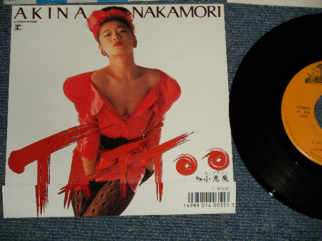 画像1: 中森明菜　AKINA NAKAMORI - A) TATTOO  B) 小悪魔 (MINT/MINT) / 1988 JAPAN ORIGINAL Used 7" 45 Single 