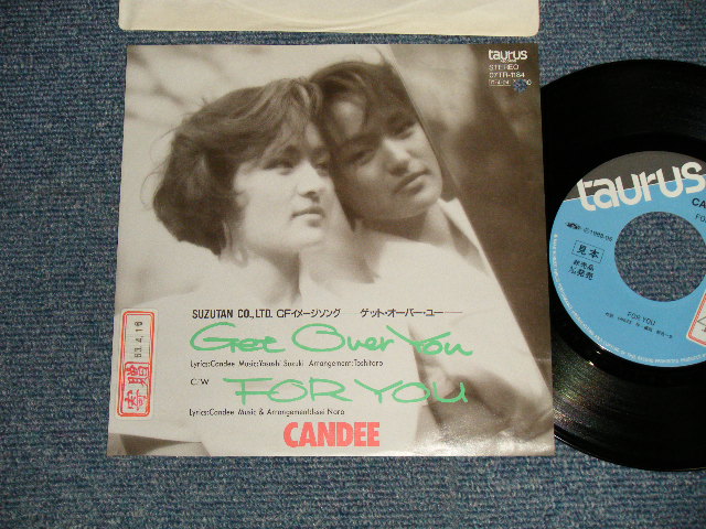 画像1: CANDEE -  A)GET OVER YOU  B)FOR YOU (Ex++/Ex++ STOFC, STOL, BB for PROMO) /1988JAPAN ORIGINAL "PROMO" Used 7" Single 