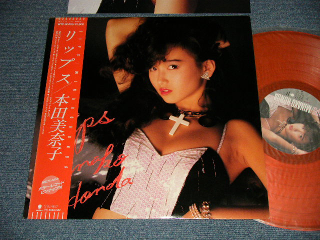 画像1: 本田美奈子 MINAKO HONDA - リップス LIPS (NO Pin-up) (MINT-/MINT-) / 1987 JAPAN ORIGINAL "RED WAX" Used LP with OBI