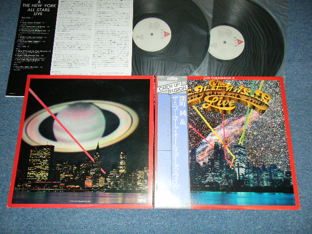 画像1: 深町　純  JUN FUKAMACHI   - THE NEW YORK ALL STARS LIVE (Ex+++/MINT-)  / 1983 JAPAN ORIGINAL Used 2-LP 