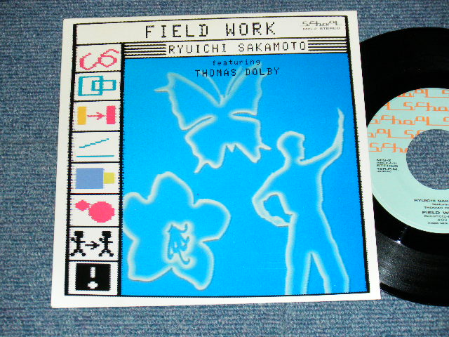 画像1: 坂本龍一 RYUUICHI SAKAMOTO Featuring Thomas Dolby - A) FIELD WORK  B) PAROLIBRE (MINT-/MINT-) / 1985 JAPAN ORIGINAL "STOCK COPY" Used 7" Single
