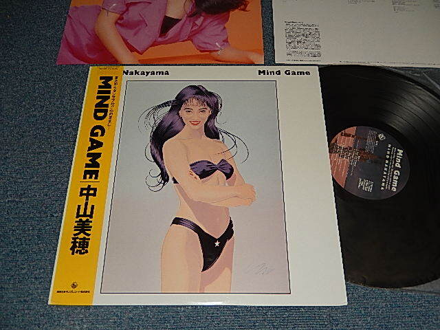 画像1: 中山美穂 MIHO NAKAYAMA - MIND GAME (With PIN-UP POSTER)  (Ex+++MINT-)  / 1988 JAPAN ORIGINAL Used  LP with OBI オビ付