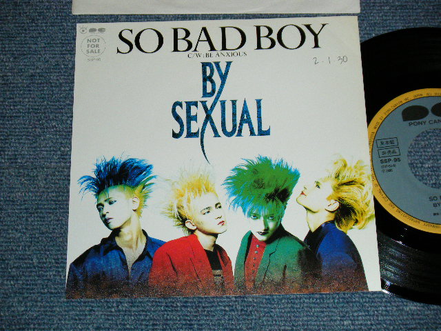 画像1: BY SEXUAL - A) SO BAD BOY   B) BE ANXIOUS (Ex++/MINT SWOFC) / 1990 JAPAN ORIGINAL "PROMO ONLY" Used 7" Single