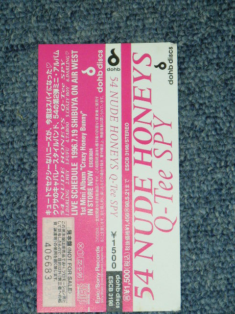 画像: 54 NUDE HONEYS - Q-Tee SPY / 1996 JAPAN ORIGINAL Promo MINI ALBUM CD With OBI 