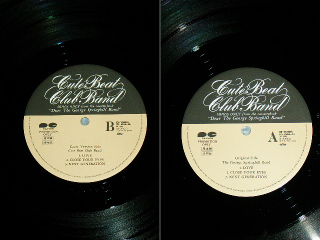 画像: CUTE BEAT CLUB BAND ( THE CHECKERS ) - 親愛なるジョージ・スプリングヒル・バンド様 SONGS ONLY from the Cassettebook "DEAR the GEORGE SPRINGHILL BAND" / 1985 JAPAN ORIGINAL PROMO ONLY Used  LP With OBI 