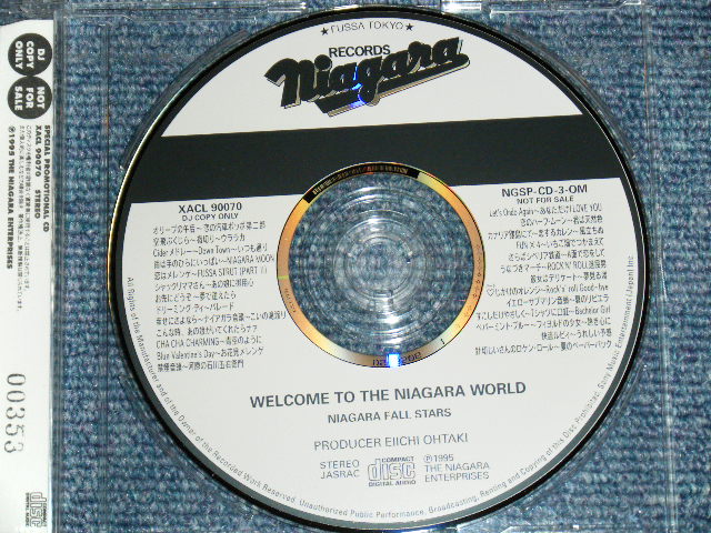 画像: NIAGARA FALL STARS - WELCOME TO THE NIAGARA WORLD / 1995 JAPAN ORIGINAL Promo Only CD