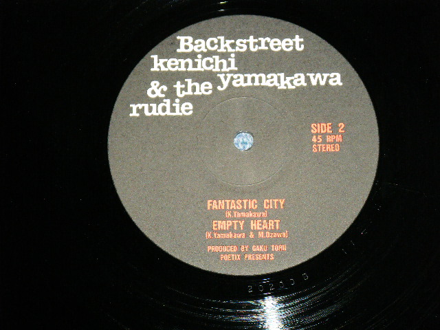 画像: KENICHI YAMAKAWA  & THE RUDIE ( With 布袋寅泰　TOMOYASU HOTEI  of BOOWY 小玉和文 KAZUHUMI KODAMA  +ETC...) - BACK STREET  / 1980's JAPAN ORIGINAL Used  LP